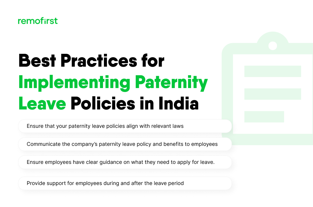 Paternity Leave in India What are the Rules? Remofirst