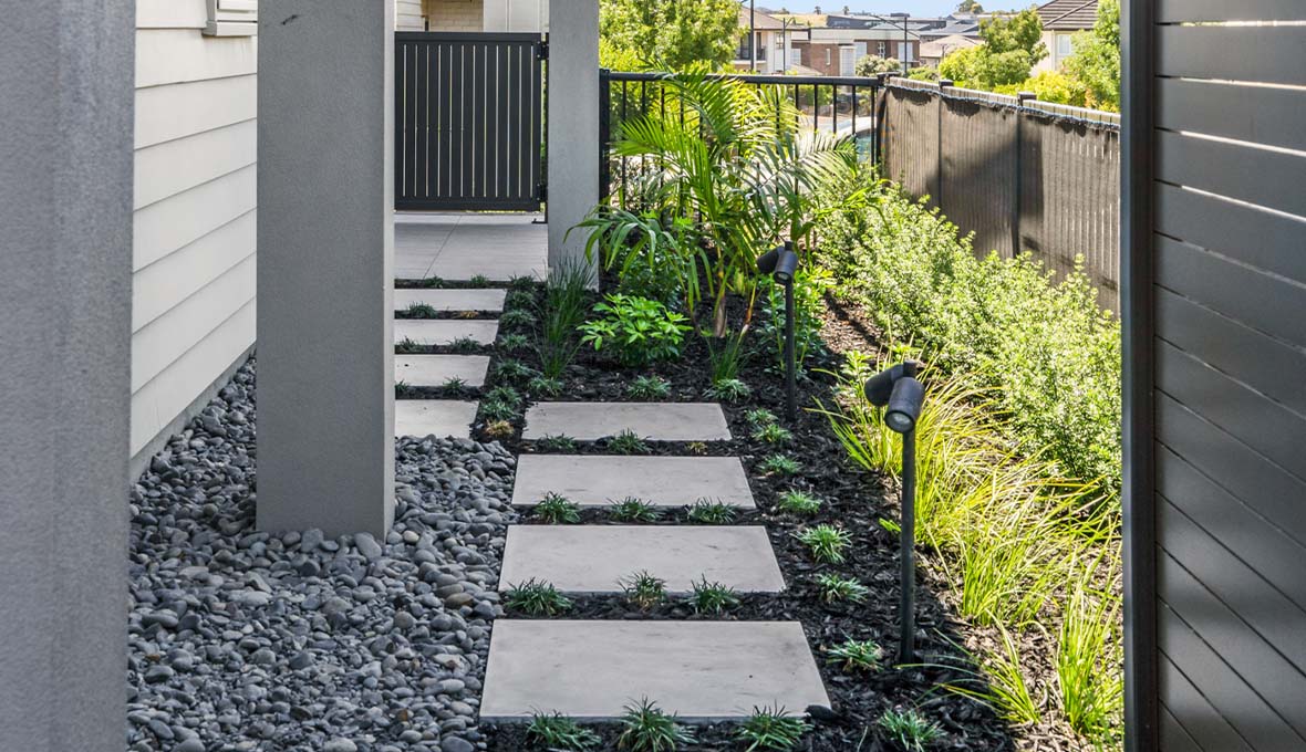A backyard landscape renovation in Stonefields, Auckland | Zones ...