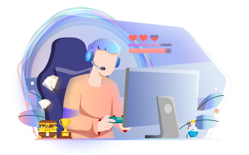 Web3 gaming illustration