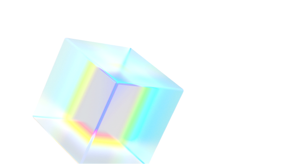 Glassy cube