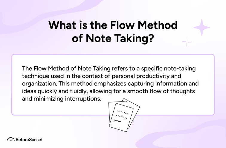 The Flow Method Note Taking