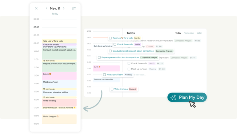 Online Calendar Planner for Daily Planning