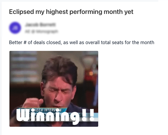 screenshot of a customer review