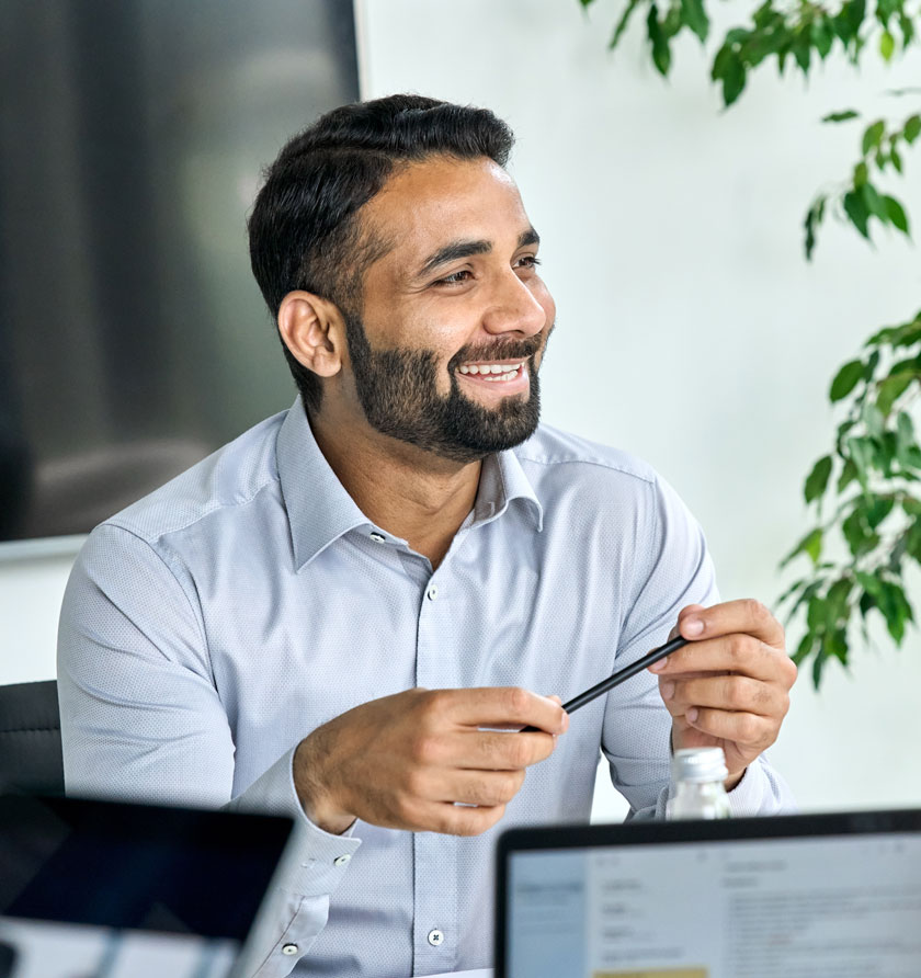 person working in an office