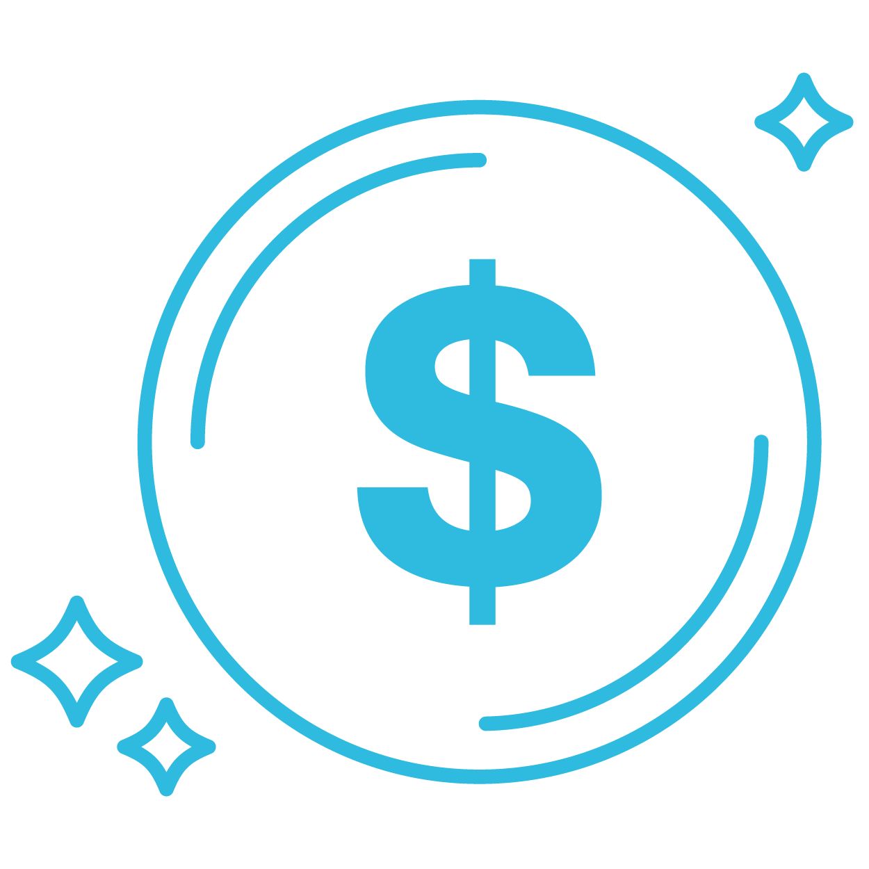 An icon representing budget clarity.