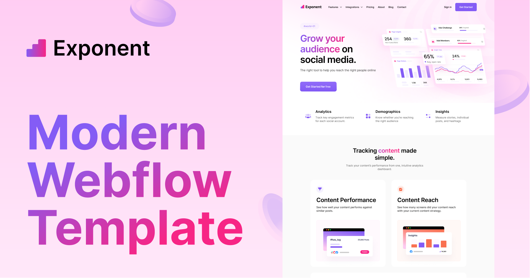 Pricing | Exponent - Webflow Ecommerce Website Template