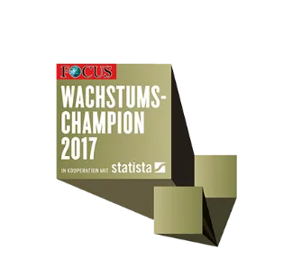 Logo Wachstumschampion 2018 Focus.