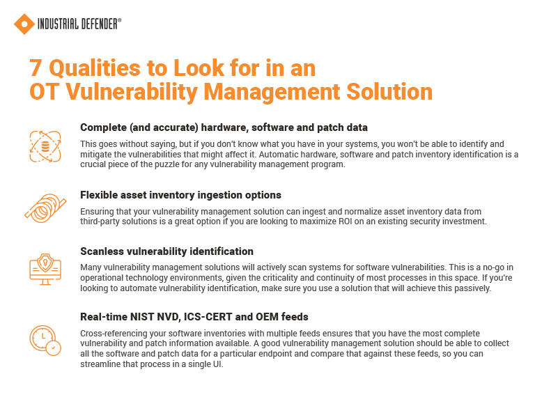 OT Vulnerability Management