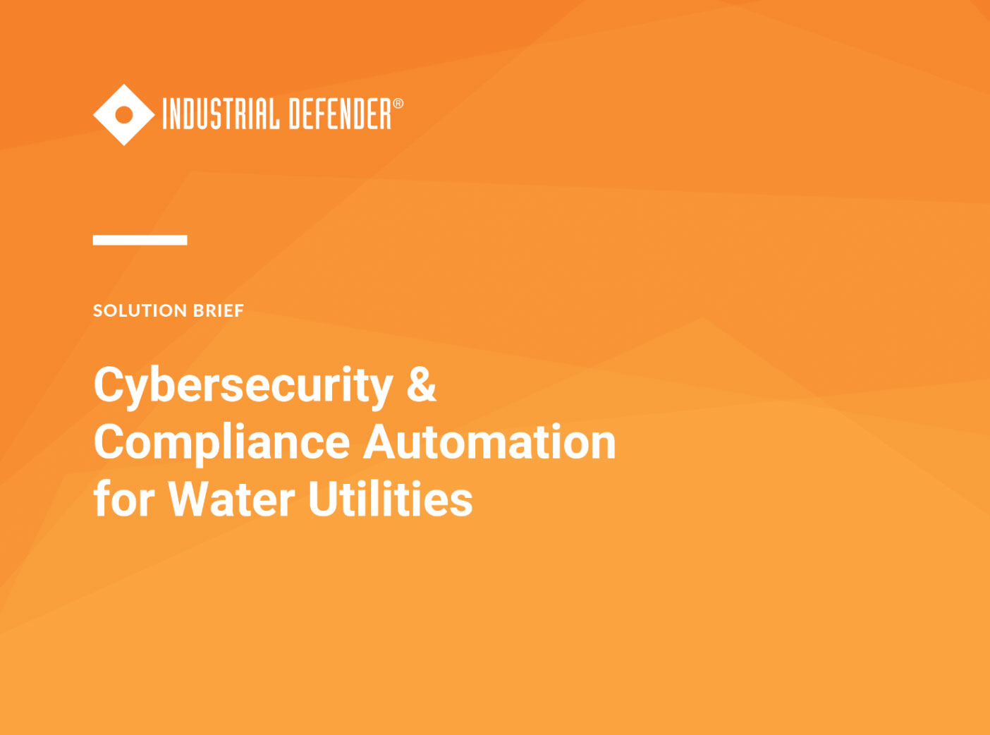 Solution Brief Water Utilities Industrial Defender
