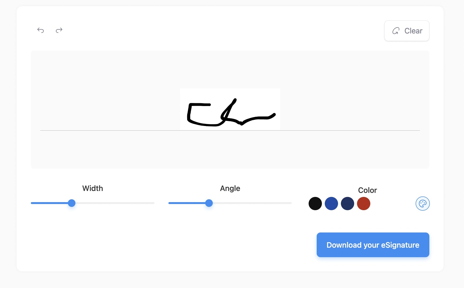 Using the SignHouse signature generator