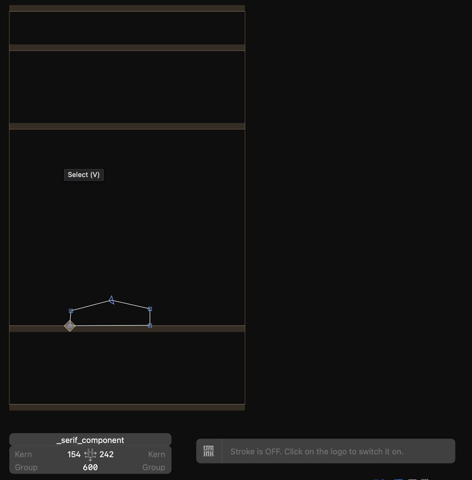 Preview outline drawn component