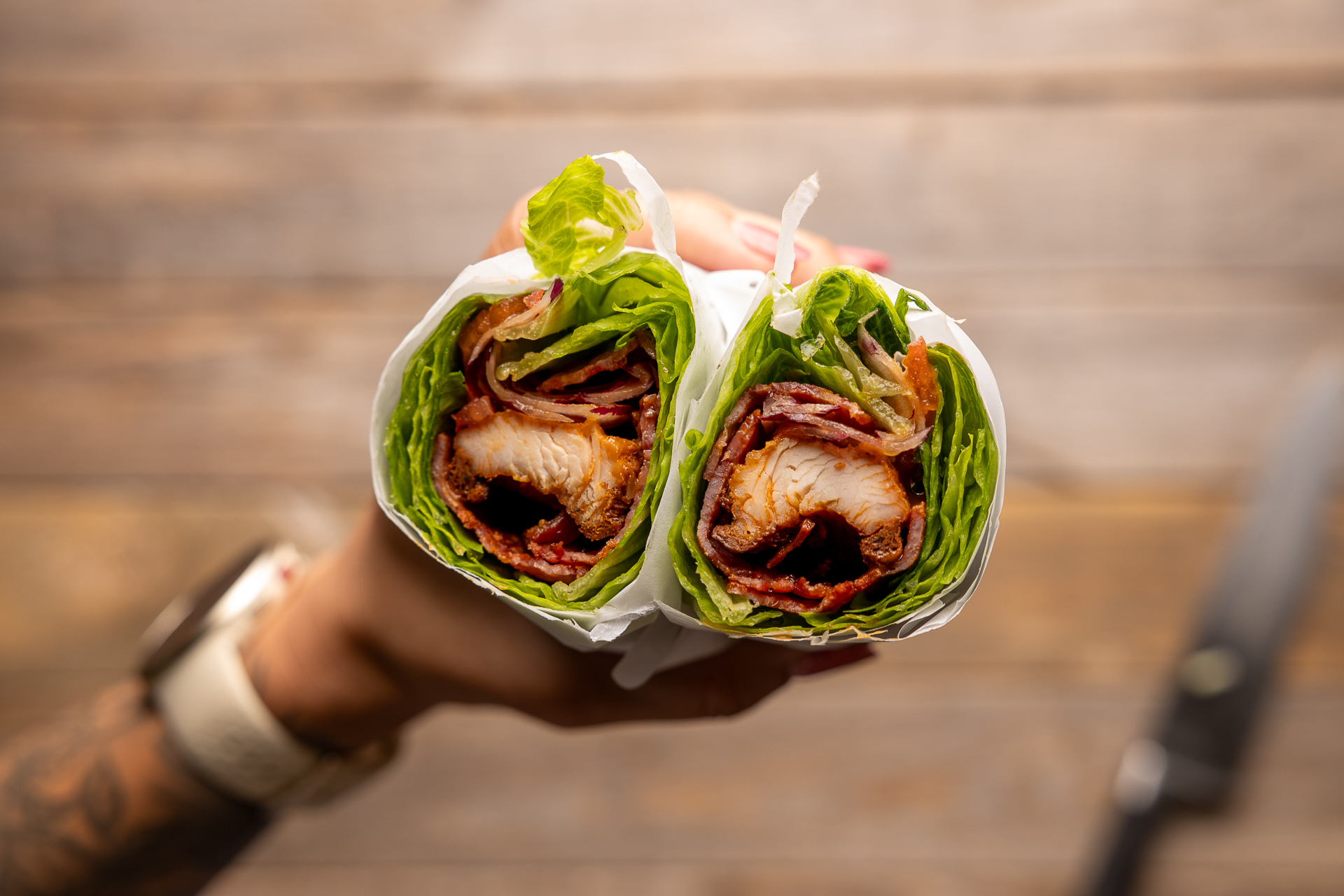 Turkey Bacon Buffalo Wrap Project Poderosa