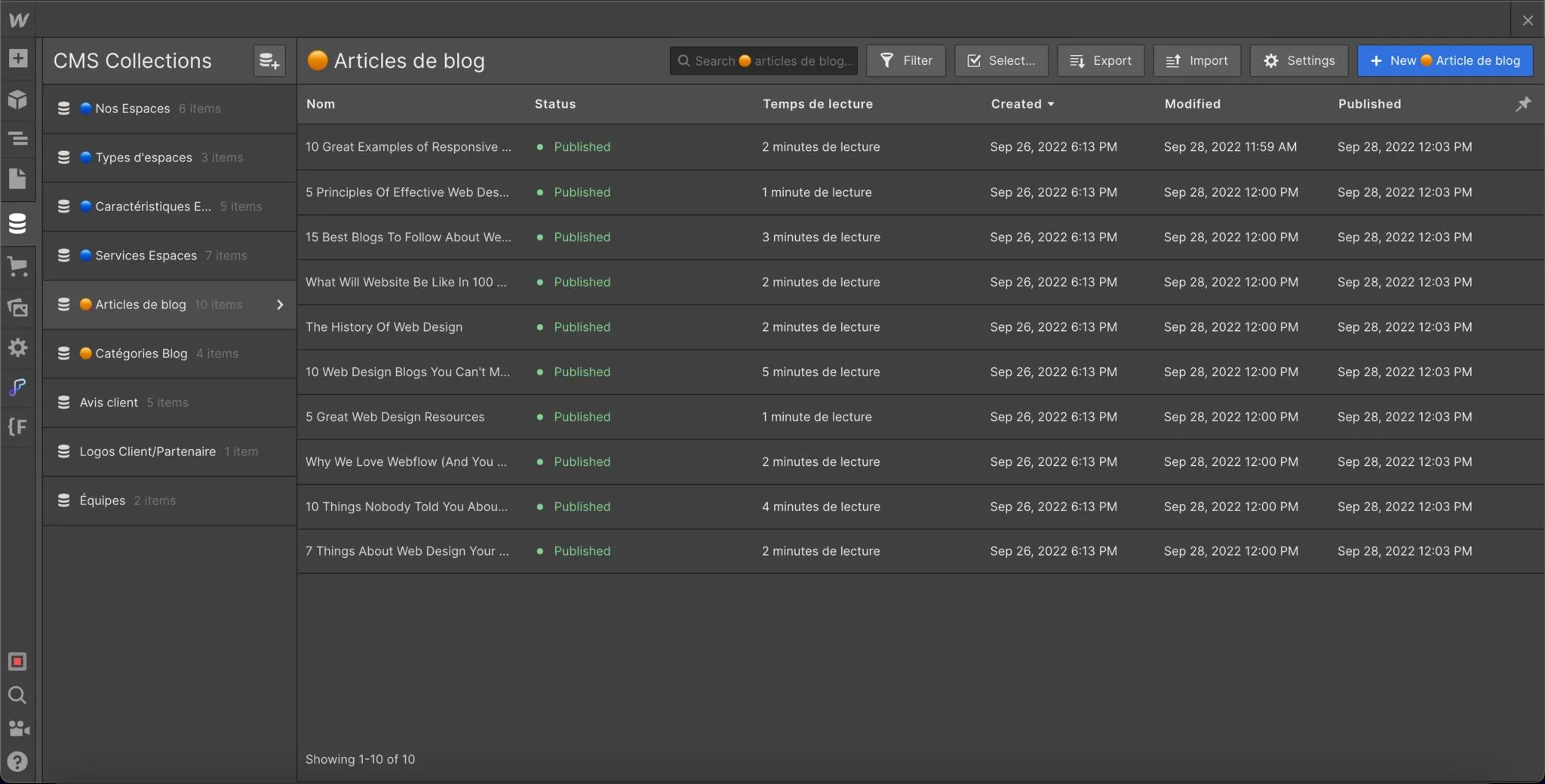 #3 Visualiser ses collections du CMS Webflow | Les tips de Thib'z