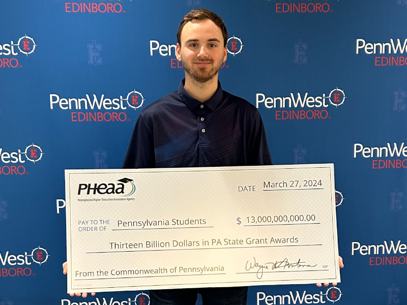 PHEAA awards $13 billionth grant to Edinboro student