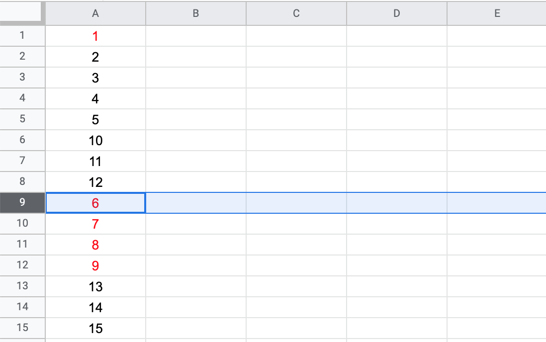 Moving Multiple Rows in Google Sheets