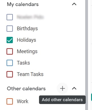 how to get holidays on google calendar