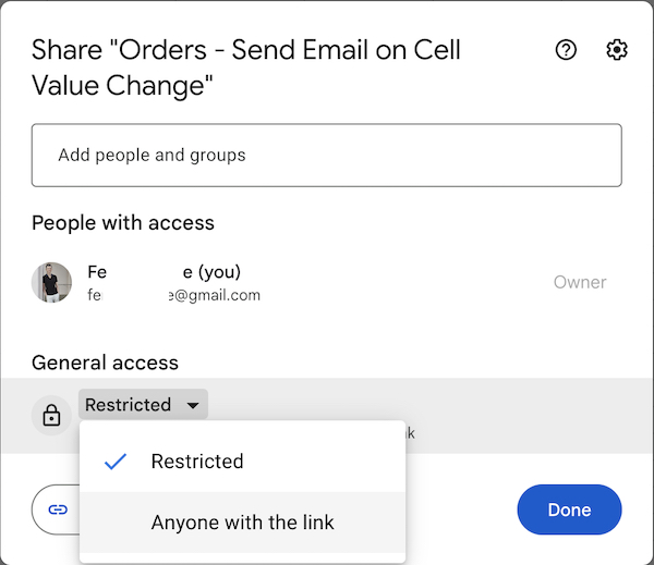 send email google sheets spreadsheet