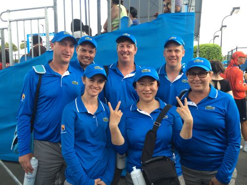 Australian Open Umpires, including Cindy of sporting digital