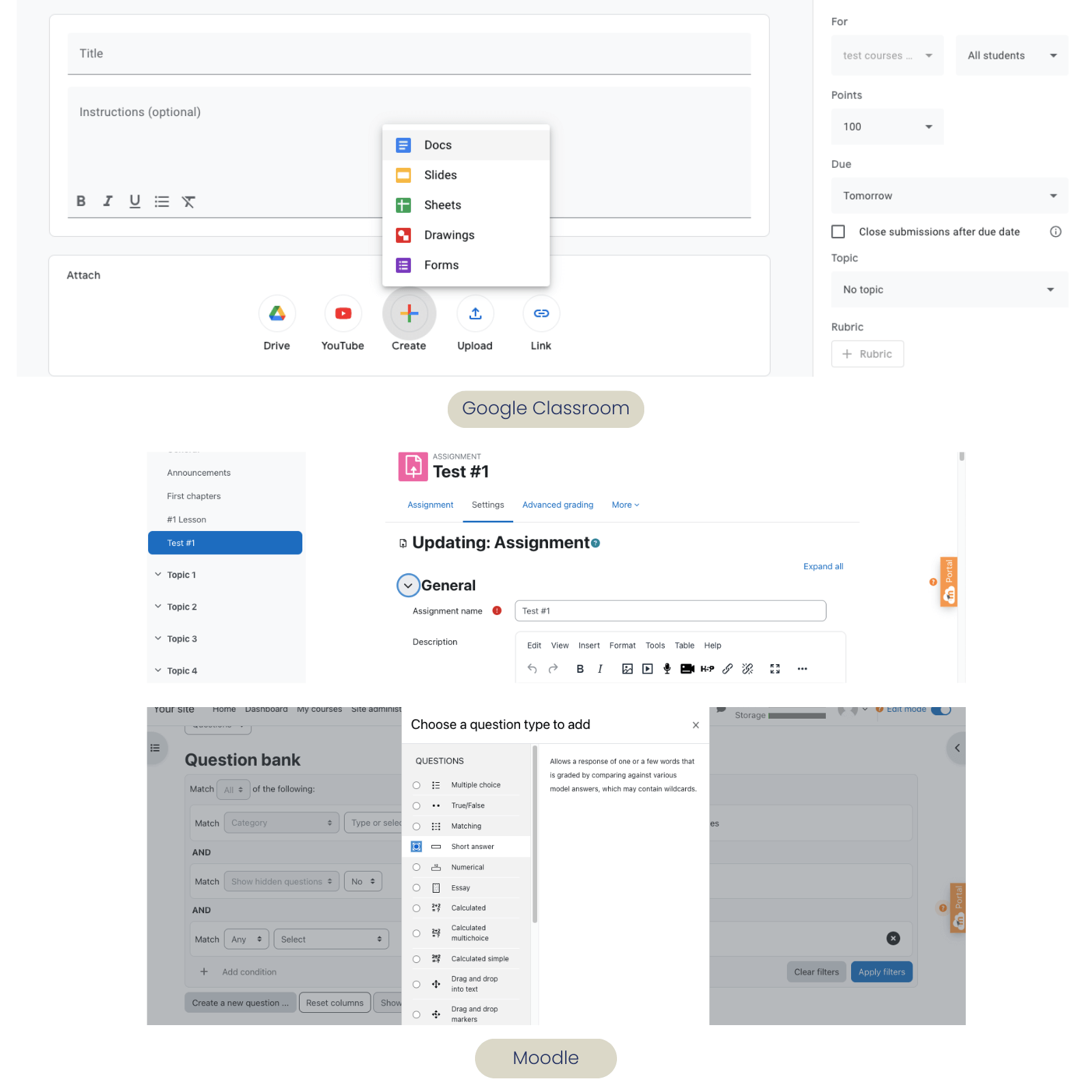 Moodle vs Google Classroom Comparison For Those Who Have Doubts