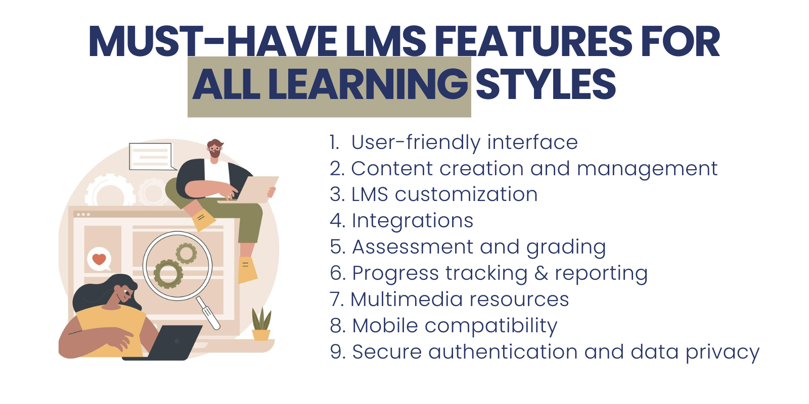 Must-Have LMS Features For Diverse Learning Styles