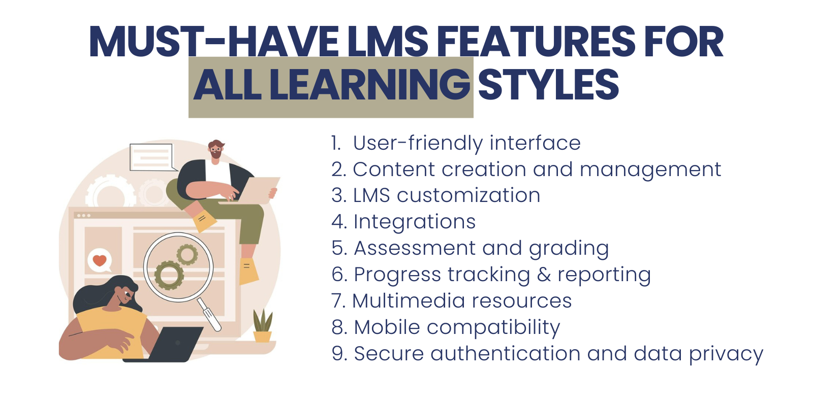 Must-Have LMS Features For All Learning Styles