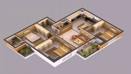 100+ Prefabrik Ev Planları