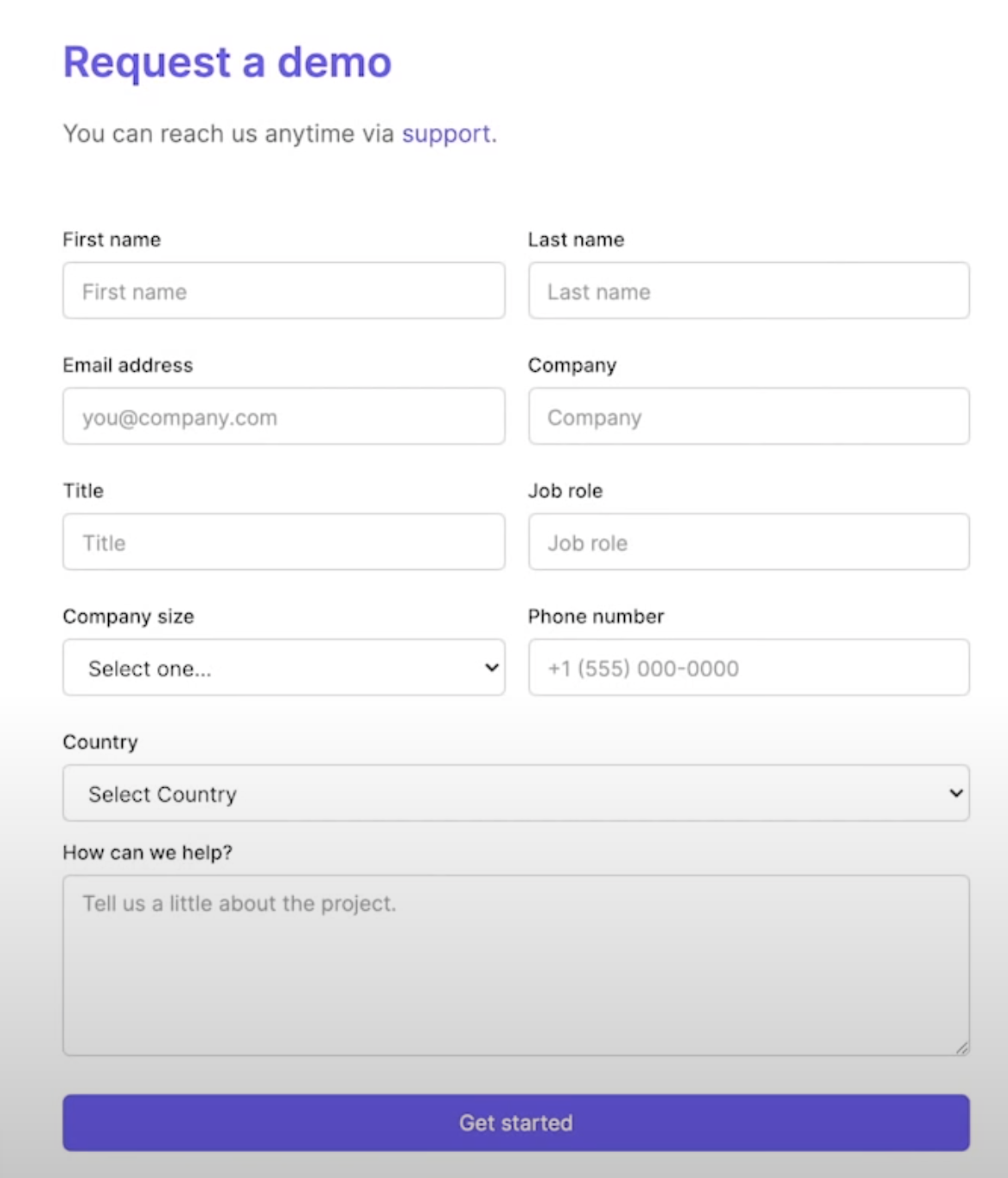Formular zur Lead-Generierung im Webflow