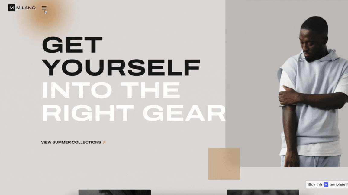 Premium Milano Boutique Retail Website Template