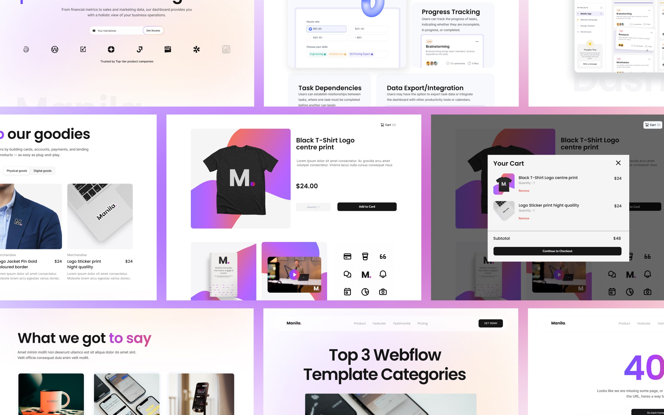 Manila - SaaS Webflow Template | Wedoflow