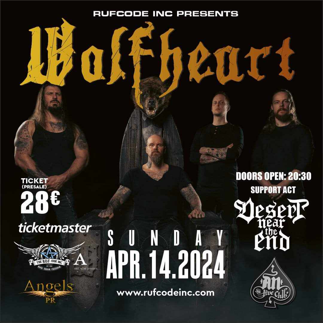 WOLFHEART | Support act: Desert Near The End