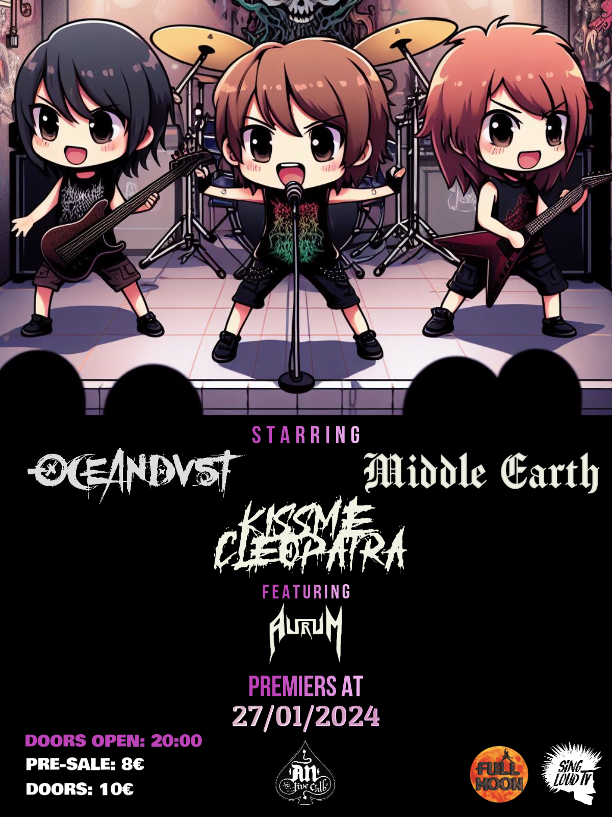 KISS ME CLEOPATRA / OCEANDVST / MIDDLE EARTH / AURUM