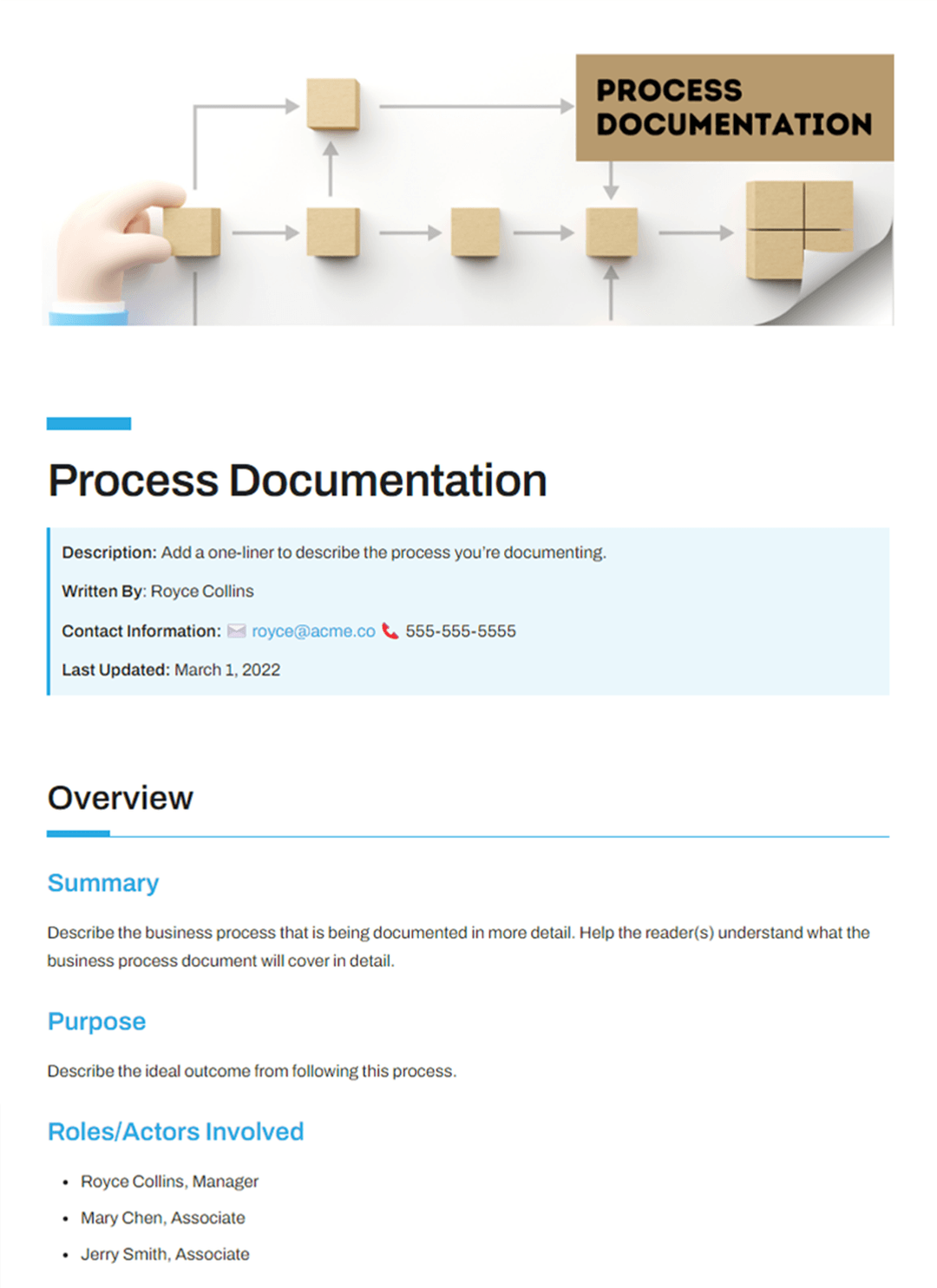 Process Documentation Template Bit ai