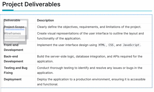 preview of document being interlinked