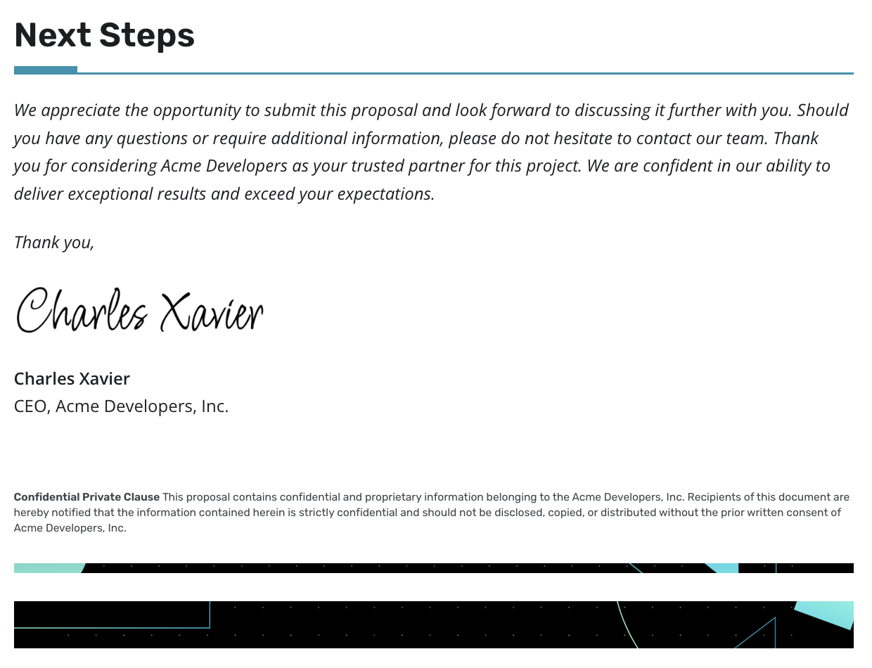 preview of table in a document