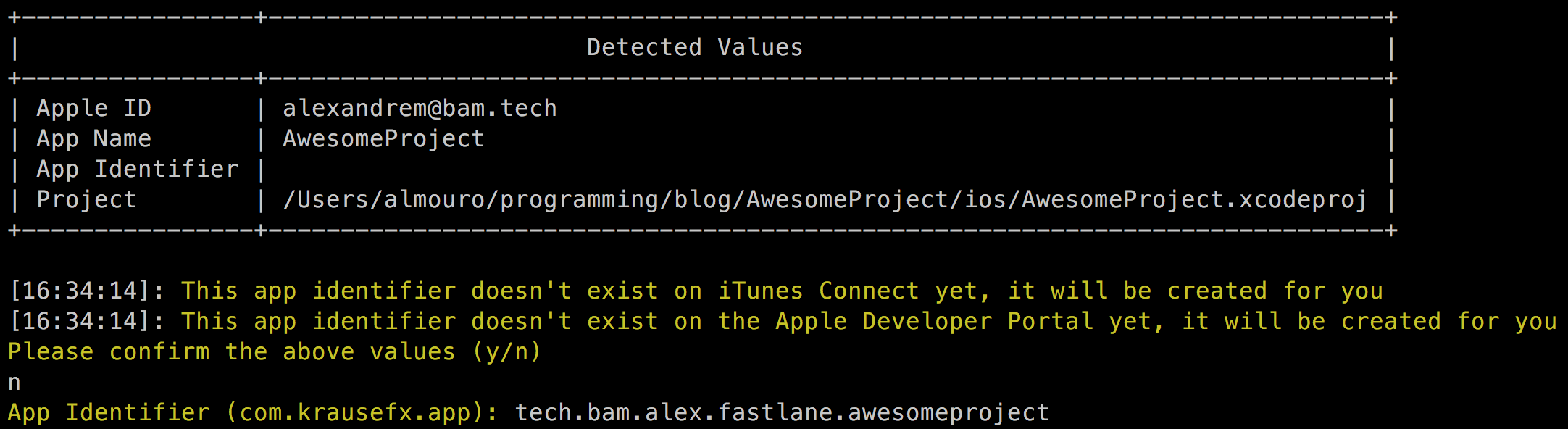 do not confirm values