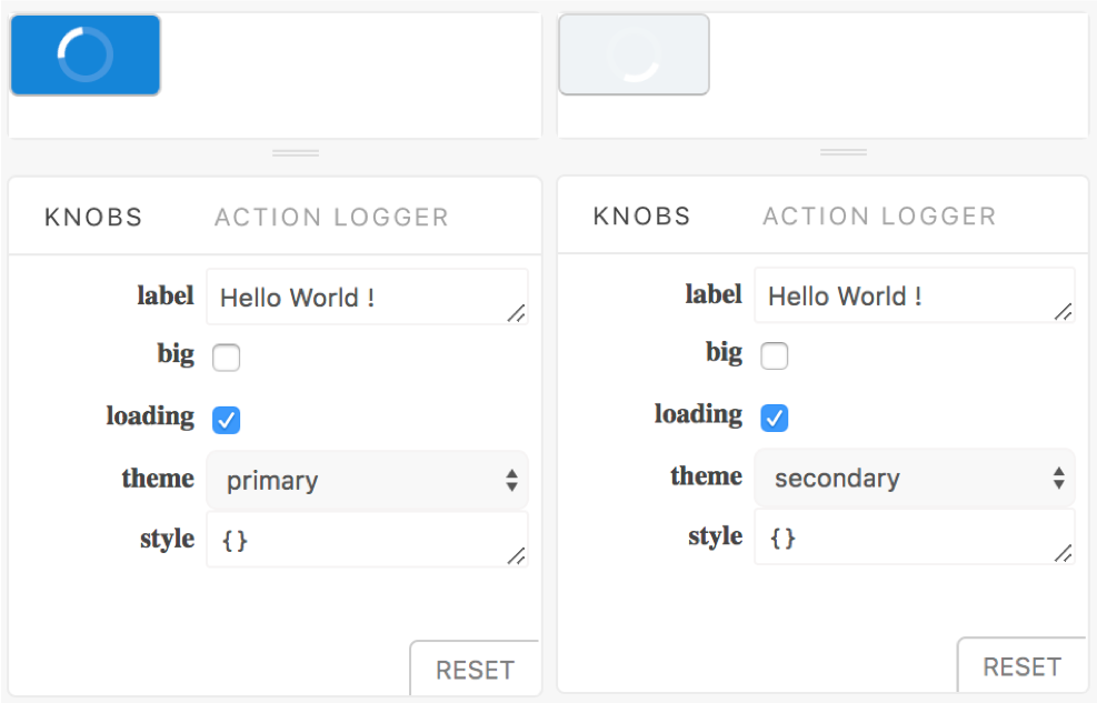 Bam tech react Storybook UI