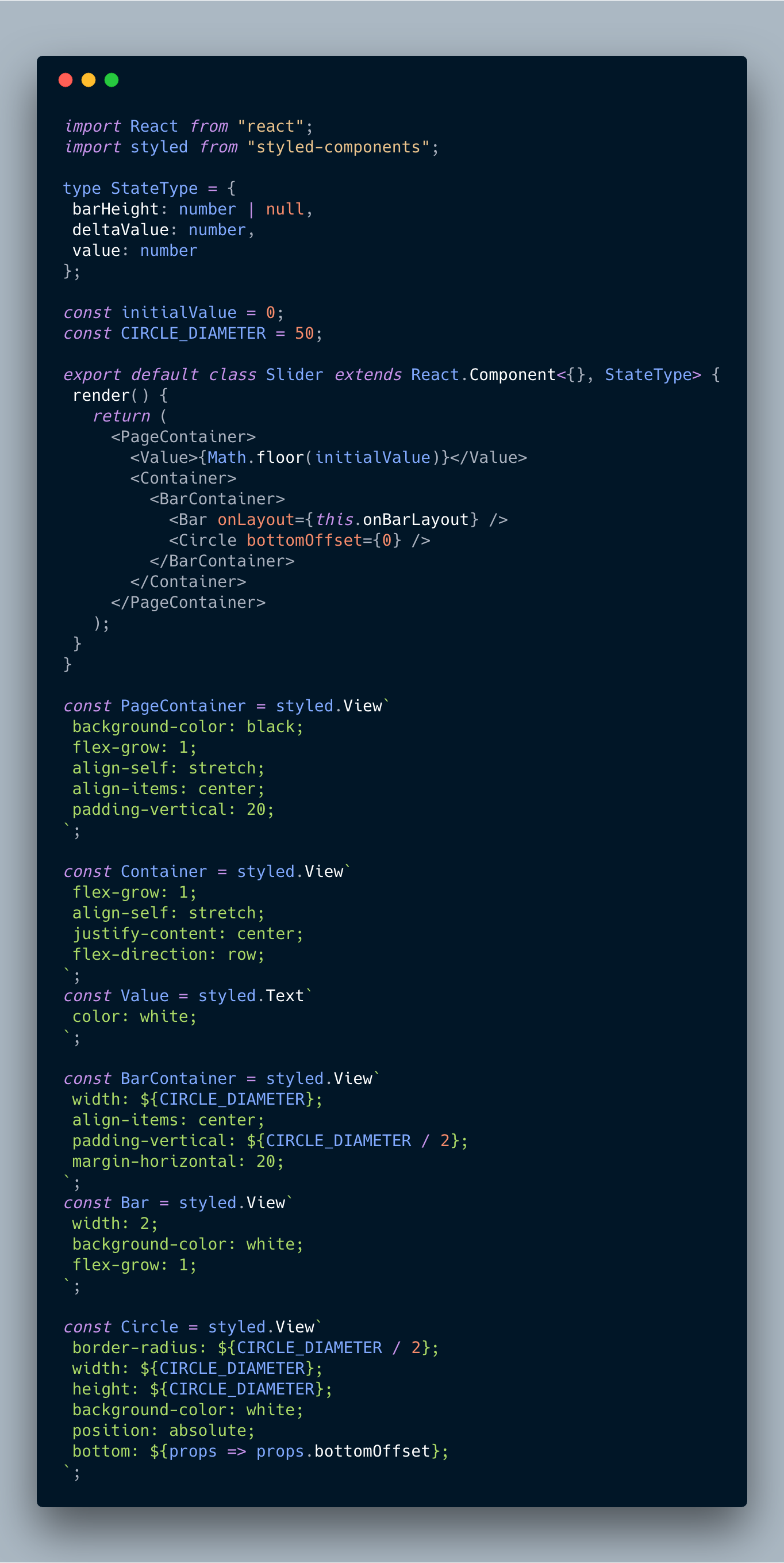 bam tech react native panresponder