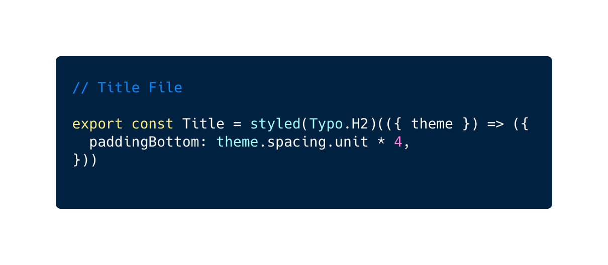 title code with the worst solution bam tech react native