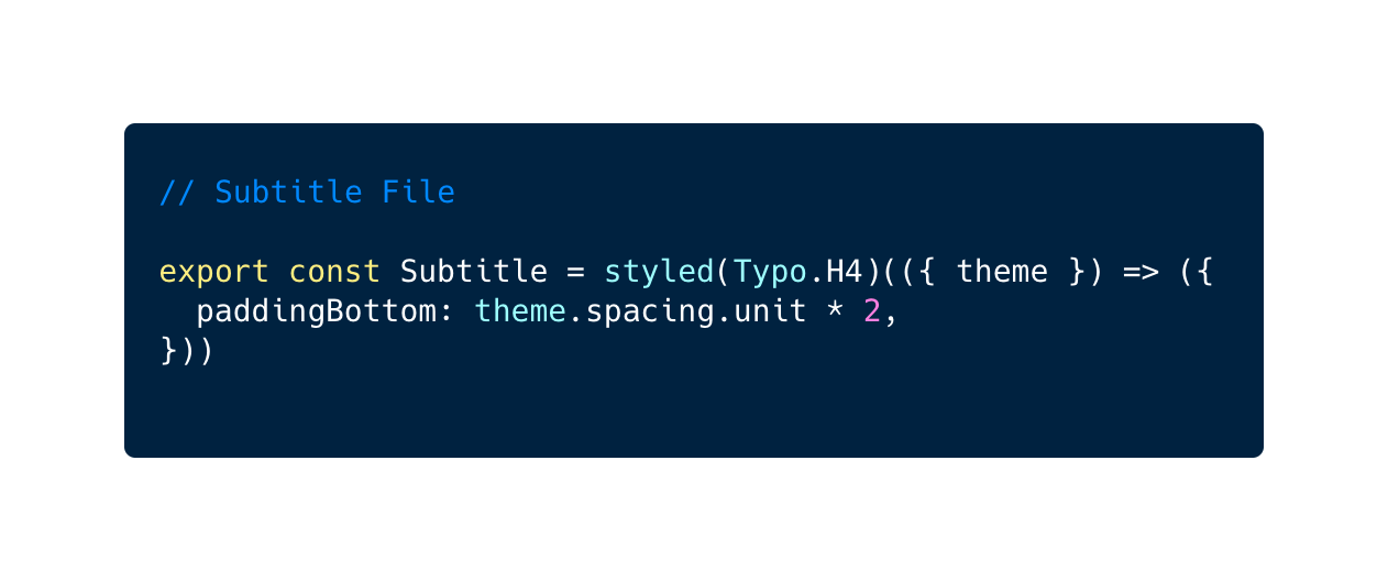 bam tech react native subtitle code with the worst solution