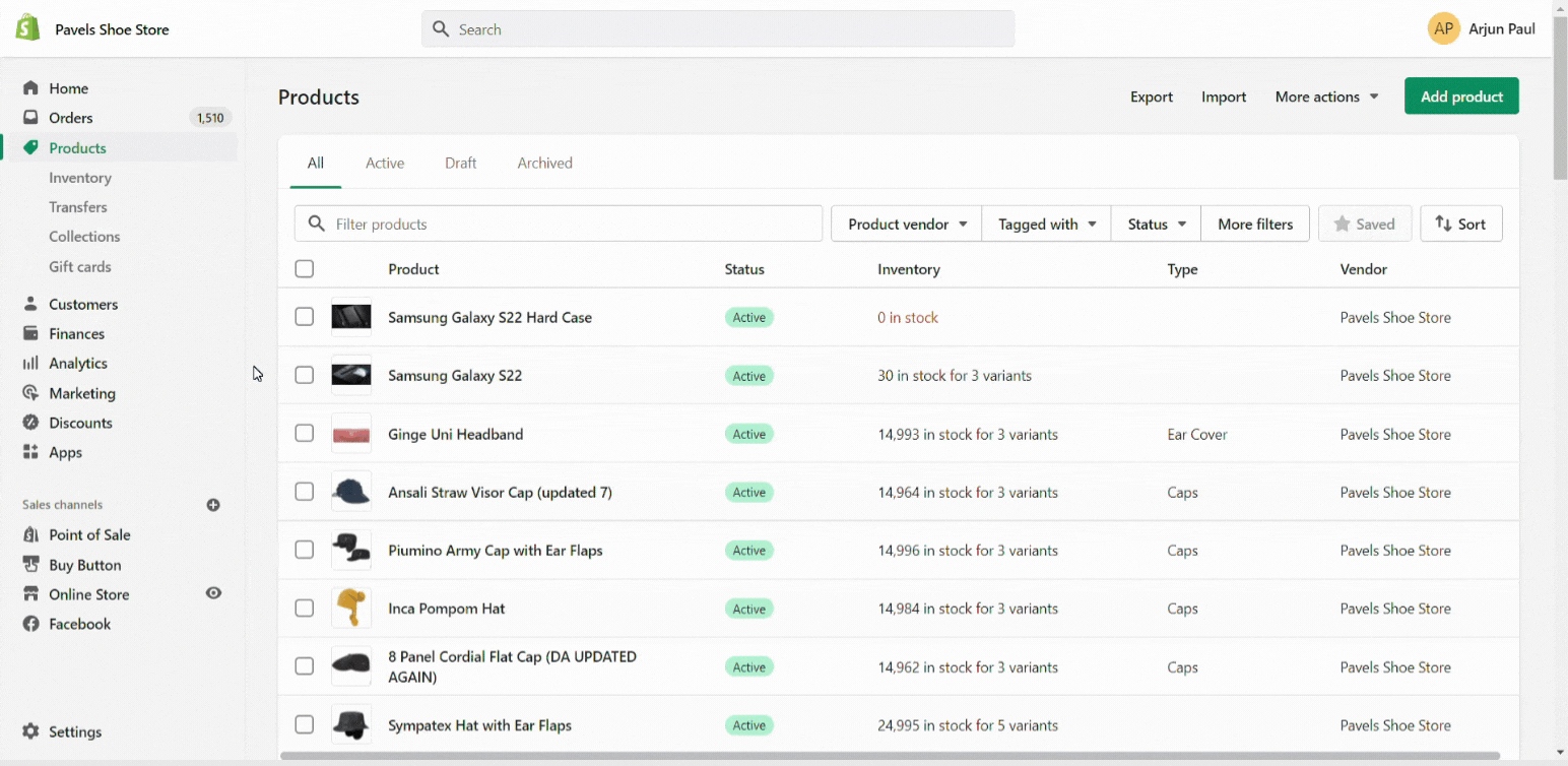 Click on the Product you are upselling