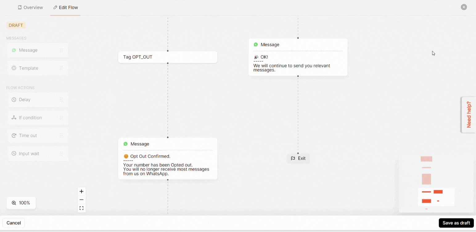 Close the Flow editor