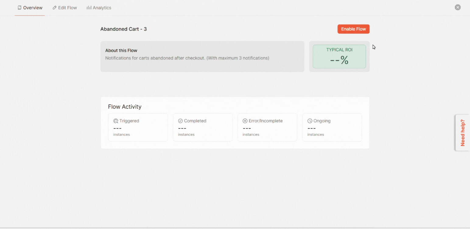 Click on Enable Flow