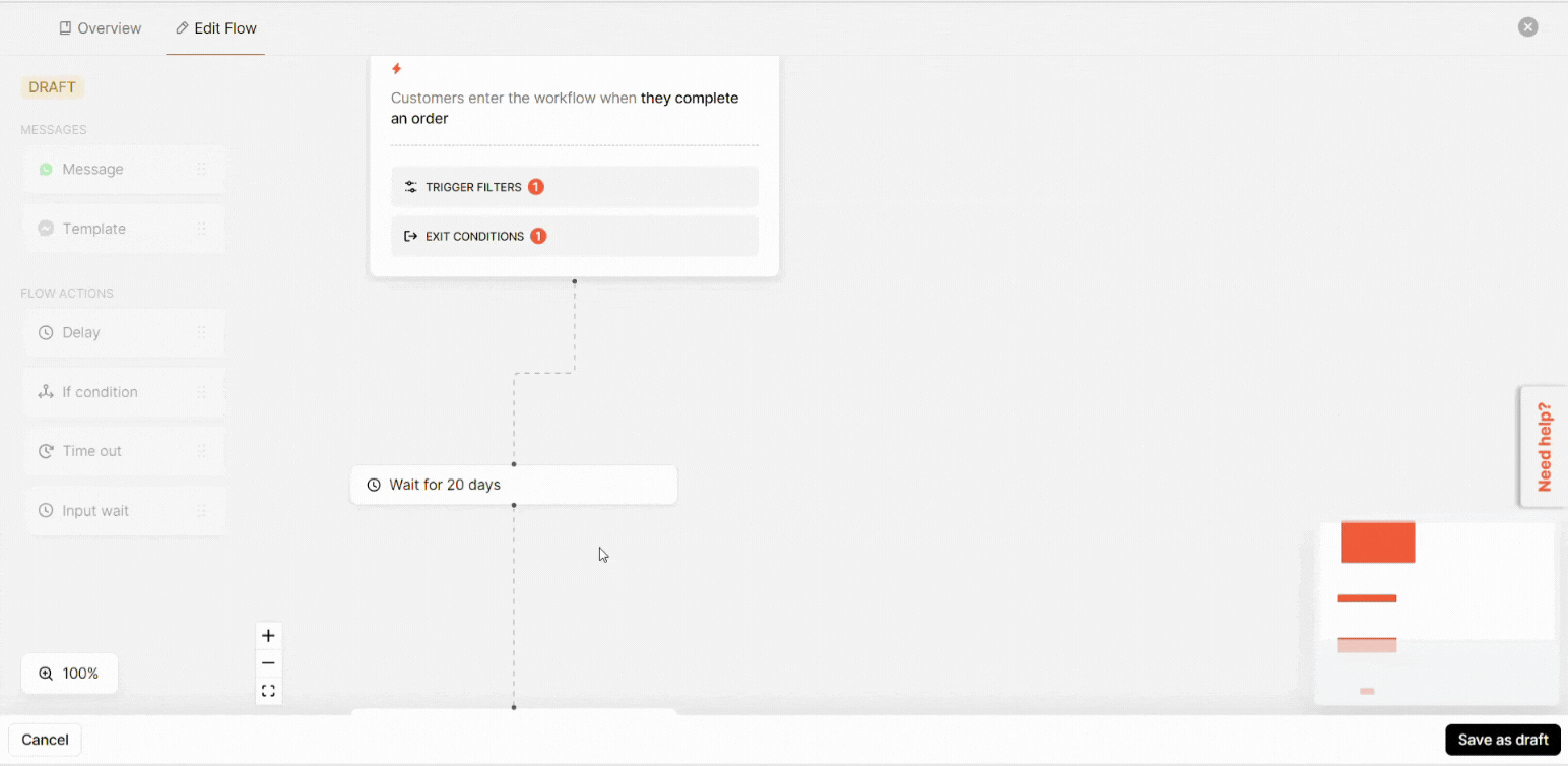 CUSTOMISING THE FLOW