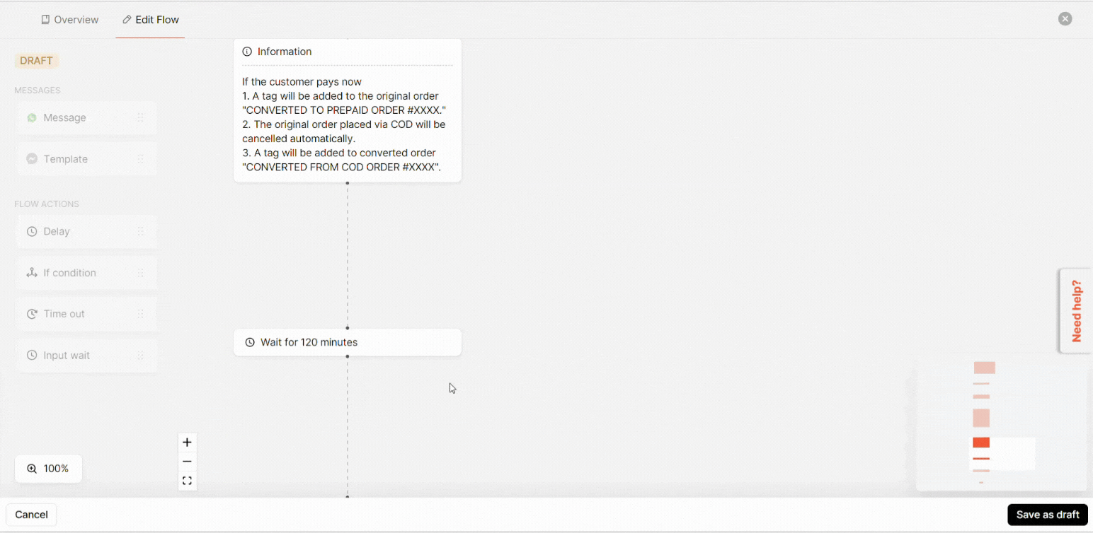 modify the time delay before which the coupon code is removed