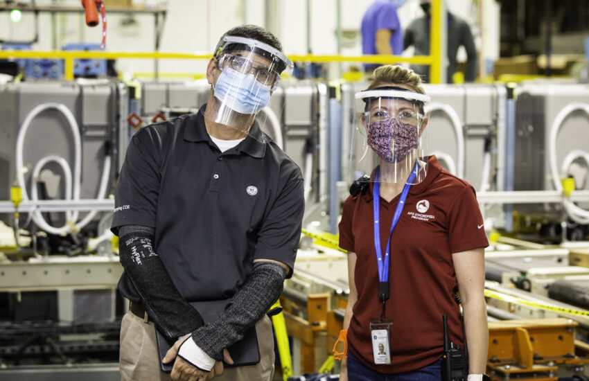 Alison Seward und Betriebsleiter Doug Wichmann