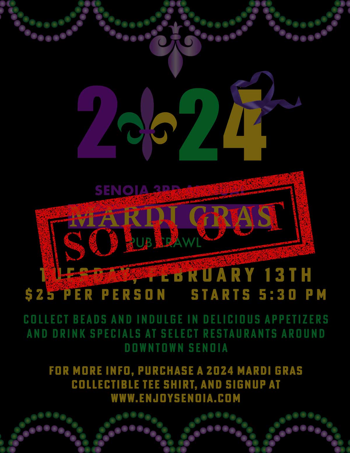 4th annual mardi gras bar crawl