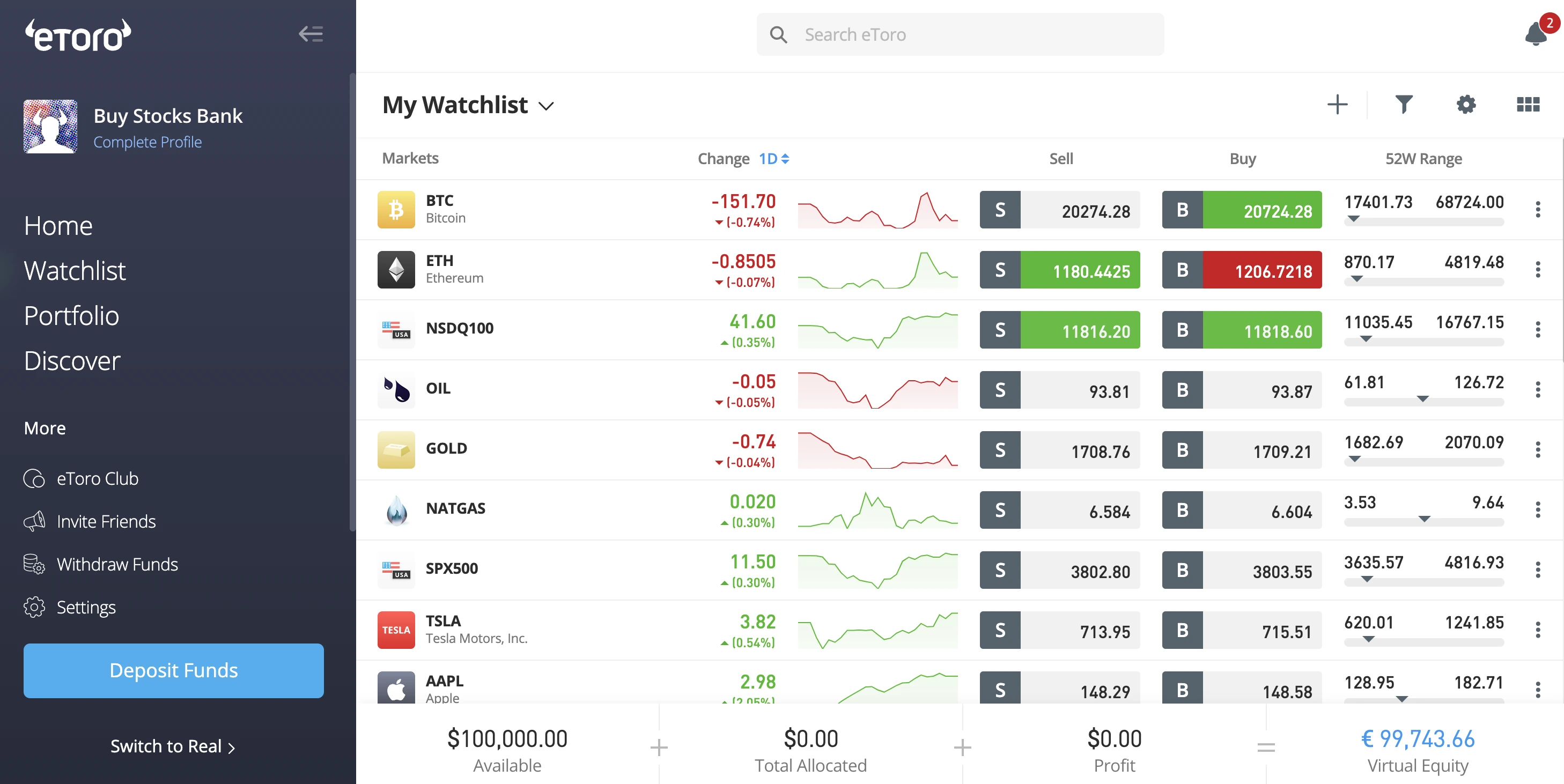Buy Stocks N26