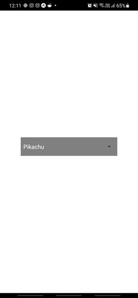 Picker component UI