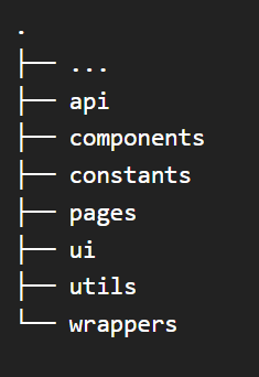 type based project structure