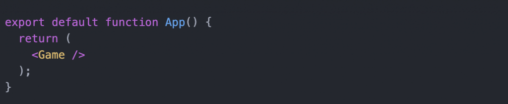 React game component